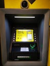 Bank ATM machine Raiffeisen in Bucharest Royalty Free Stock Photo