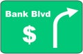 Bank Blvd Sign