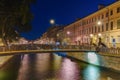 Bank bridge wth griffins - Saint-Petersburg Russia Royalty Free Stock Photo