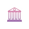 bank building icon. Element of web icons for mobile concept and web apps. Nolan style bank building icon can be used for web and m