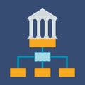 bank building organization structure business Royalty Free Stock Photo