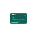 Bank card. Credit card template. Vector illustration of isolated on a white background Royalty Free Stock Photo