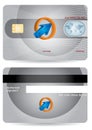 Bank Card layout Royalty Free Stock Photo