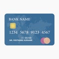 Bank card realistic design