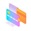 Bank cards and fiscal receipt. Royalty Free Stock Photo