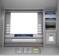 Bank Cash ATM Machine. 3d Rendering Royalty Free Stock Photo