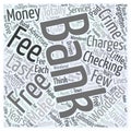 Bank Charges that are a Crime word cloud concept background Royalty Free Stock Photo