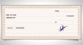 BANK CHECK, bank cheque Royalty Free Stock Photo