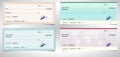 BANK CHECK, bank cheque - Vector eps10 Royalty Free Stock Photo