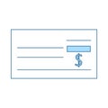 Bank Check Icon Royalty Free Stock Photo