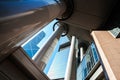 Bank of China Tower seen from the Lippo Centre, Hong Kong Island Royalty Free Stock Photo