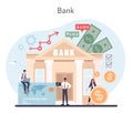 Bank concept. Idea of finance income, money saving and wealth.