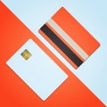 Bank Credit Card Mockup Blank Template Icon Design Royalty Free Stock Photo