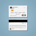 Bank credit debit card