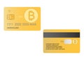 Bank debit card bitcoin, crypto currency eps 10