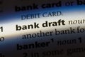 bankdraft Royalty Free Stock Photo