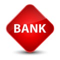 Bank elegant red diamond button Royalty Free Stock Photo