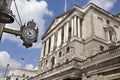 Bank of England. Square and underground station Royalty Free Stock Photo