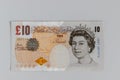 Bank of England ÃÂ£10 pound note tenner with Queen Elizabeth II image