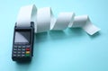 Bank equipment for credit card payments, acquiring Royalty Free Stock Photo