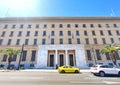 Exterior view of the Bank of Greece (TTE), located on Panepistimiou street in downtown Athens, Greece. Royalty Free Stock Photo