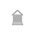 Bank icon. Finance build vector