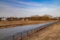 The bank of the Kamenka River in Suzdal view from the territory of the Kremlin.