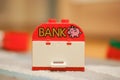 Bank Lego block Royalty Free Stock Photo