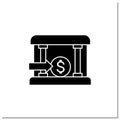 Bank loans glyph icon