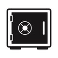 Bank locker Glyph with background Vector icon which can easily modify or edit