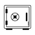 Bank locker half glyph vector icon which can easily modify or edit