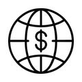 Bank Logo Global Royalty Free Stock Photo
