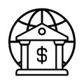 Bank Logo Global Royalty Free Stock Photo