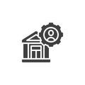 Bank Manager vector icon