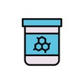 Bank, molecule icon. Simple color with outline vector elements of stinks icons for ui and ux, website or mobile application