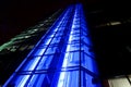 Bank office - blue area elevator Royalty Free Stock Photo