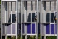 Bank of Phonebooths Royalty Free Stock Photo
