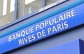 Bank Populaire Rives de Paris France Royalty Free Stock Photo