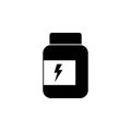 The bank of protein, white, albumen icon, illustration, 