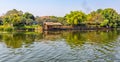 Bank of the river Kwai in Kanchanabury, Thailand Royalty Free Stock Photo