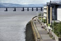 Bank of the River Tay at Dundee Royalty Free Stock Photo
