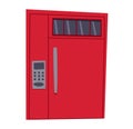 Bank safe door vector