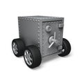 Bank safe on wheels