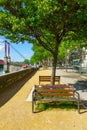 Bank of the Saone River, in Old Lyon Royalty Free Stock Photo