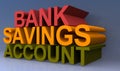 Bank savings account sign