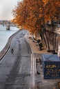 On the bank of the Seine, Paris, France Royalty Free Stock Photo