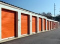 Bank of Self Storage Units Royalty Free Stock Photo