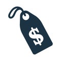 Bank, shop, money, discount, tag icon. Simple vector design.