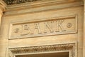 Bank sign Royalty Free Stock Photo