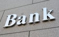 Bank sign